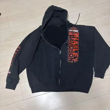 할리데이비슨 지퍼 후드티
