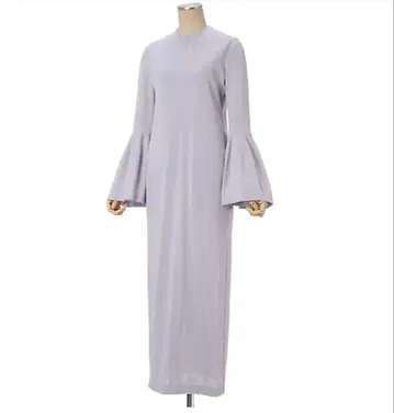 마메쿠로구치 볼륨 슬리브 코튼 저지 드레스