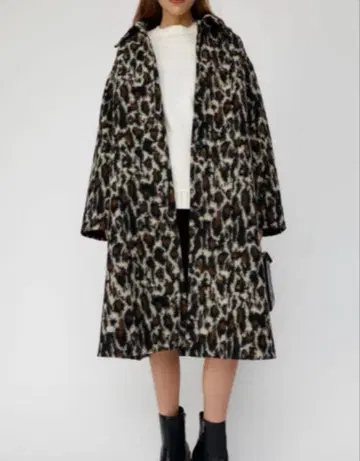 MOUSSY 레오파드 롱 코트