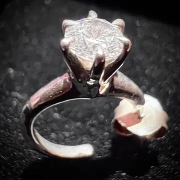 e.m. 실버925 지르코니아 후프 귀걸이 한쪽