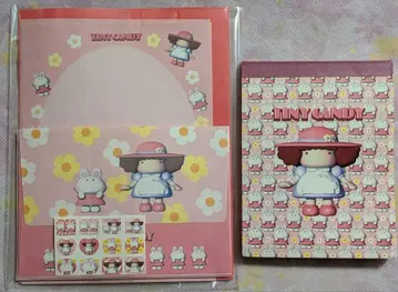 타이니 캔디 디지털풍 레터 세트 & 메모장 초레어 학연