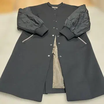 롱 아우터 S 블랙