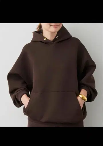 Deuxieme Classe 오버사이즈 후디 브라운