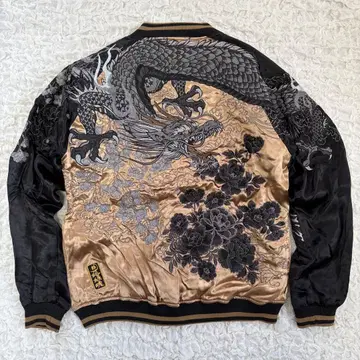 카라쿠리타마시 이키 미야비룡 모란 패턴 리버서블 스카잔 일본풍 패턴