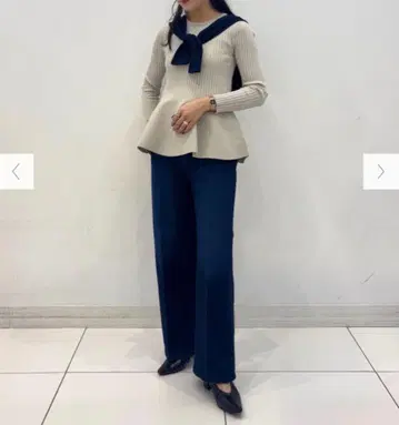 택 포함 새상품 플라스테 페플럼 니트