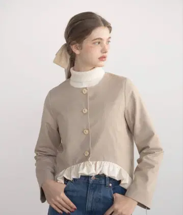 idem 이뎀 blooming frill jacket