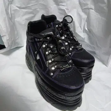 [ 새상품급 ] YOSUKE 통굽 레이스업 스니커즈 블랙