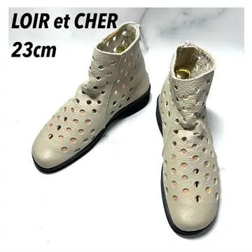 [새상품급] LOIR et CHER 숏부츠 백지퍼 23베이지