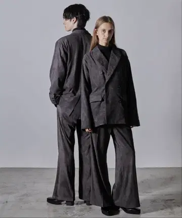 [ CLEL ] 더블 테크 페이드 테일러드 자켓/벨티드 팬츠