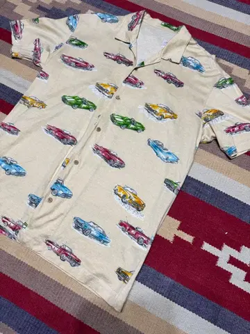 Papas 자동차 패턴 셔츠