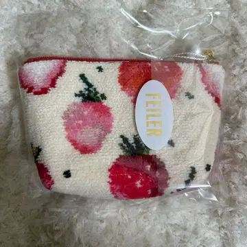 [ 새상품 미개봉 ] FEILER 스트로베리 도트 파우치