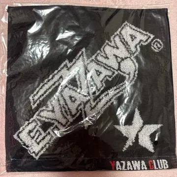 YAZAWA CLUB 타월 블랙 화이트