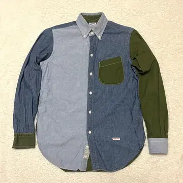 KAPTAIN SUNSHINE 저널 스탠다드 별주 패치워크 셔츠