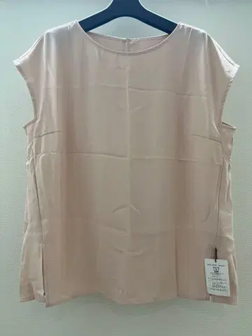 [ 새상품 미사용 ] JUSGLITTY 재스그리티 슬리브리스 핑크 셔츠