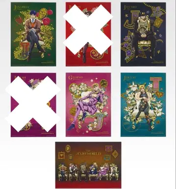 제일복권 죠죠 월드 I상 클리어 포스터 5장 세트