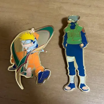 NARUTO 나루토 카카시 메탈 핀 배지 2개 세트