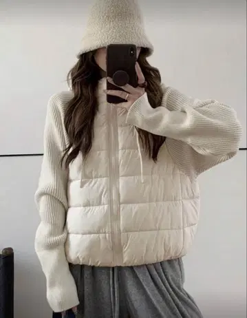 SHEIN 쉬인 패딩 자켓 아우터 여성용 니트 소매 아우터