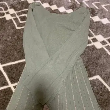 eimy istoire 그린 니트 롱 원피스