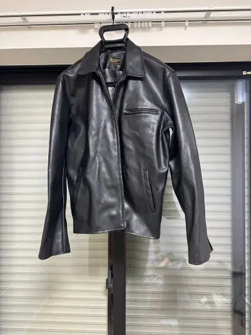 블랙 싱글 라이더 자켓