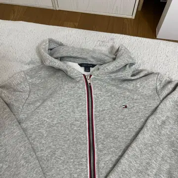 타미힐피거 그레이 풀 집업 후드티