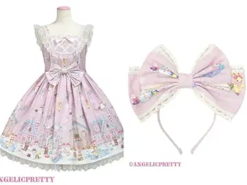 Angelic Pretty Winter Toys JSK 머리띠 핑크