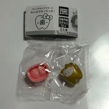 산리오 캐릭터즈 다 같이 되자! 치아 키티 레어 골드