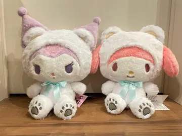 산리오 캐릭터즈 화이트 베어 인형 BIG 타입 봉제 인형 2세트