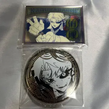 카구라바치 실버 캔뱃지 펍 미러풍 스티커 하쿠리