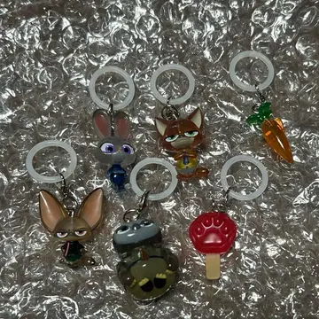 주토피아 메지루시 액세서리 전 6종 컴플리트