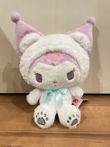 산리오 캐릭터즈 화이트 베어 인형 BIG 타입 쿠로미 곰