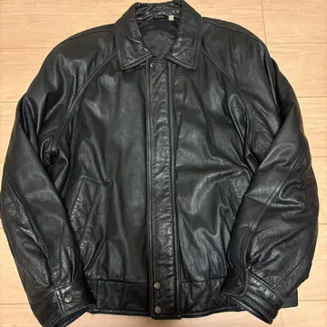 ROUNDTREE & YORKE 집업 라무 가죽 자켓 블랙 L