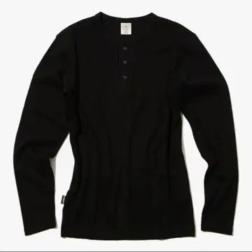 [ S ] AVIREX 립 데일리 긴팔 헨리넥 T셔츠 블랙 3