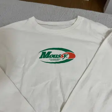 Moussy 롱 슬리브 티셔츠 화이트