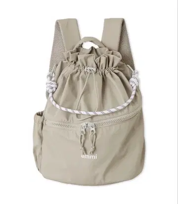 [1회만 사용] emmi 에미 발수 emmi 로고 멀티 백팩 그레이