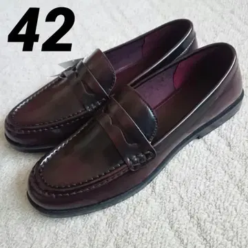 택 포함 새상품 H&M 로퍼 버건디 42 약 26~26.5cm 남성용