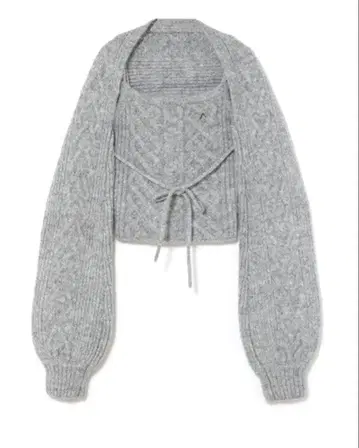 andmary Heart 케이블 니트 세트 앤드마리