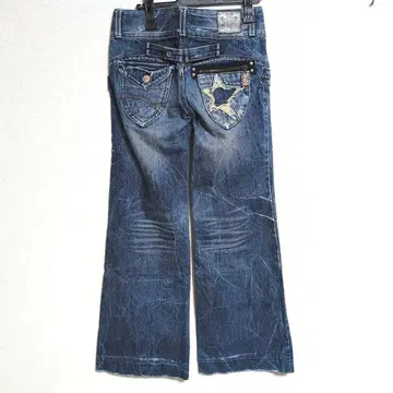 REDPEPPER y2k 플레어 데님 히게 별 W28