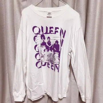 QUEEN 긴팔 T셔츠 화이트