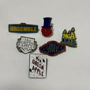 Mrs. GREEN APPLE 핀 배지 6개 세트