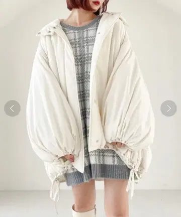 [ 미사용 새상품 ] Heather 볼륨 개더 블루종