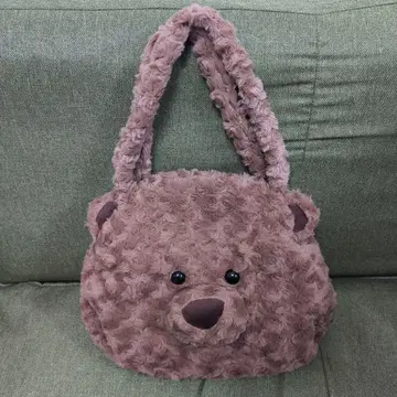 곰 모양 브라운 토트백 럭색
