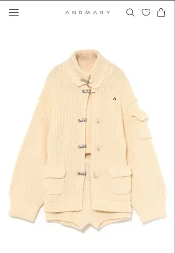 ANDMARY 니트 자켓 & 숏팬츠 세트 M