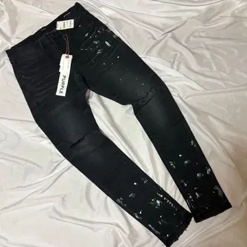 새상품 30 전후 택 포함 PURPLE BRAND 데미지 스키니 데님