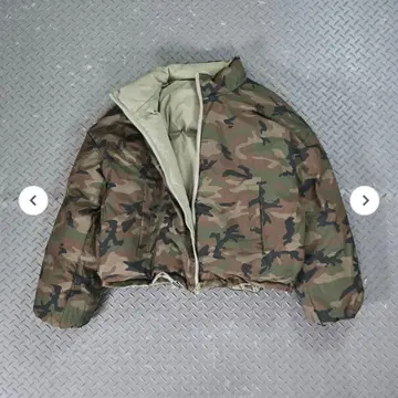 지저인 ONLINE 리버서블 카모 아우터 S 사이즈