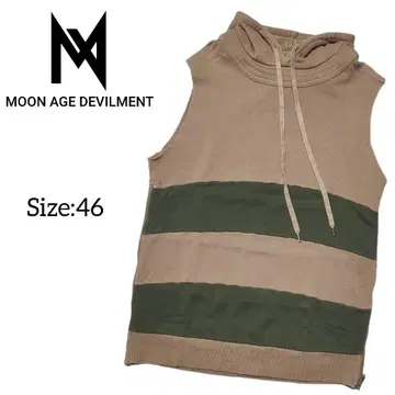 문에이지 데빌먼트 / 슬리브리스 후드티 / Size: 46 / 익명 배송