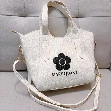 마리콴트 핸드백 숄더백 화이트