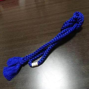 미사용 새상품 파란색 허리띠 술 장식 익명 배송