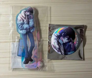 파라라이 에모카 콜라보 타츠미야 하루오미 홀로그램 캔뱃지 아크릴 스탠드