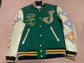 새상품 화이츠빌 풀 데코 바시티 자켓 42 WHITESVILLE 동양