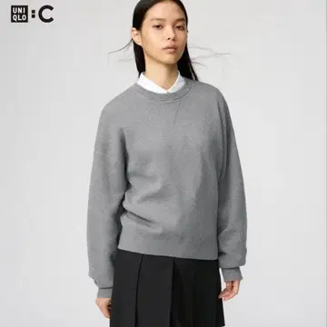 유니클로 C 스무스 코튼 크루넥 스웨터